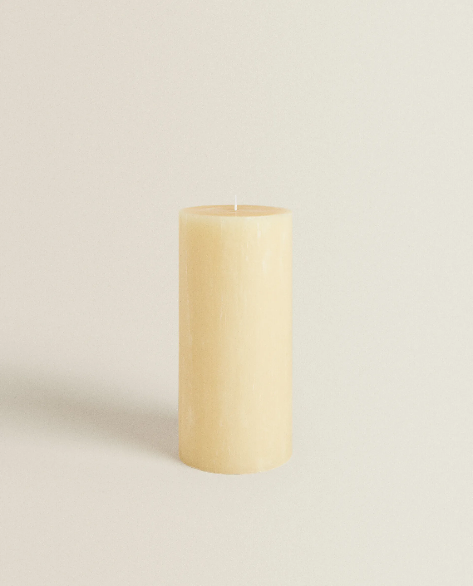 Candles*ZARA Home Long Cylinder Candle Butter Yellow