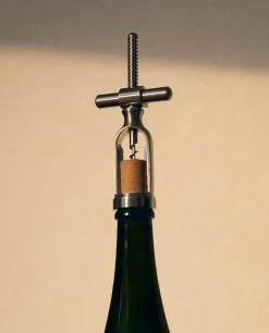 Wine & Cheese Collection*ZARA Home Manual Corkscrew With Screw Handle Steel