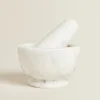 Kitchen Utensils*ZARA Home Marble Pestle And Mortar Yellow