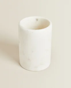 Kitchen Utensils*ZARA Home Marble Utensil Jar Yellow