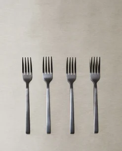 Cutlery*ZARA Home Matte Brunch Forks (Pack Of 4) Black