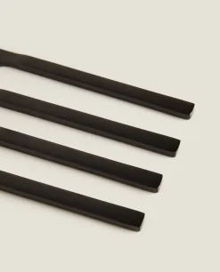 Cutlery*ZARA Home Matte Knives (Pack Of 4) Black