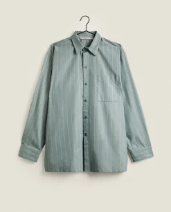 Man*ZARA Home Men'S Striped Shirt Green