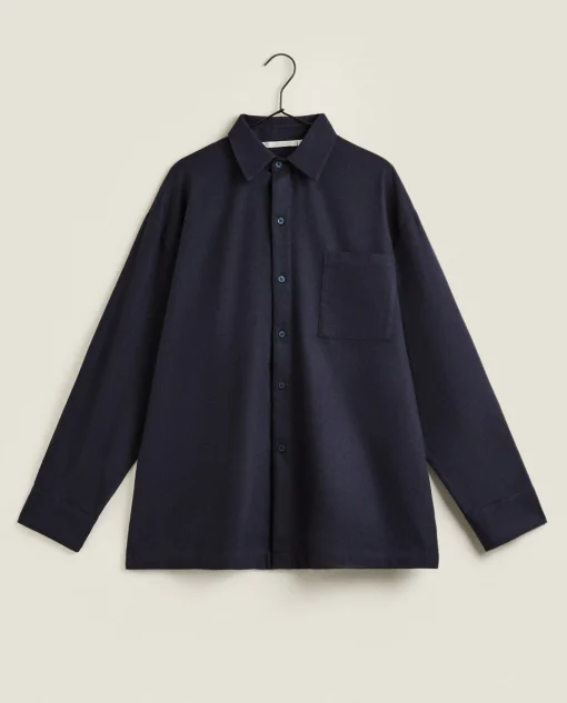 Man*ZARA Home Men'S Twill Shirt Navy