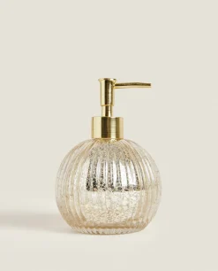Dispensers*ZARA Home Mercurized Glass Dispenser Golden