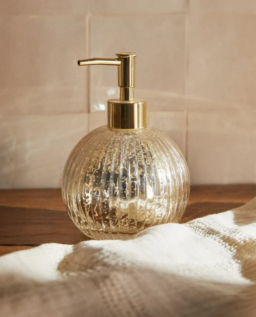 Dispensers*ZARA Home Mercurized Glass Dispenser Golden