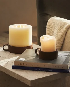 Candlesticks And Tealight Holders*ZARA Home Metal-Based Tealight Holder Brown