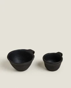 Candlesticks And Tealight Holders*ZARA Home Metallic Tealight Holder Black