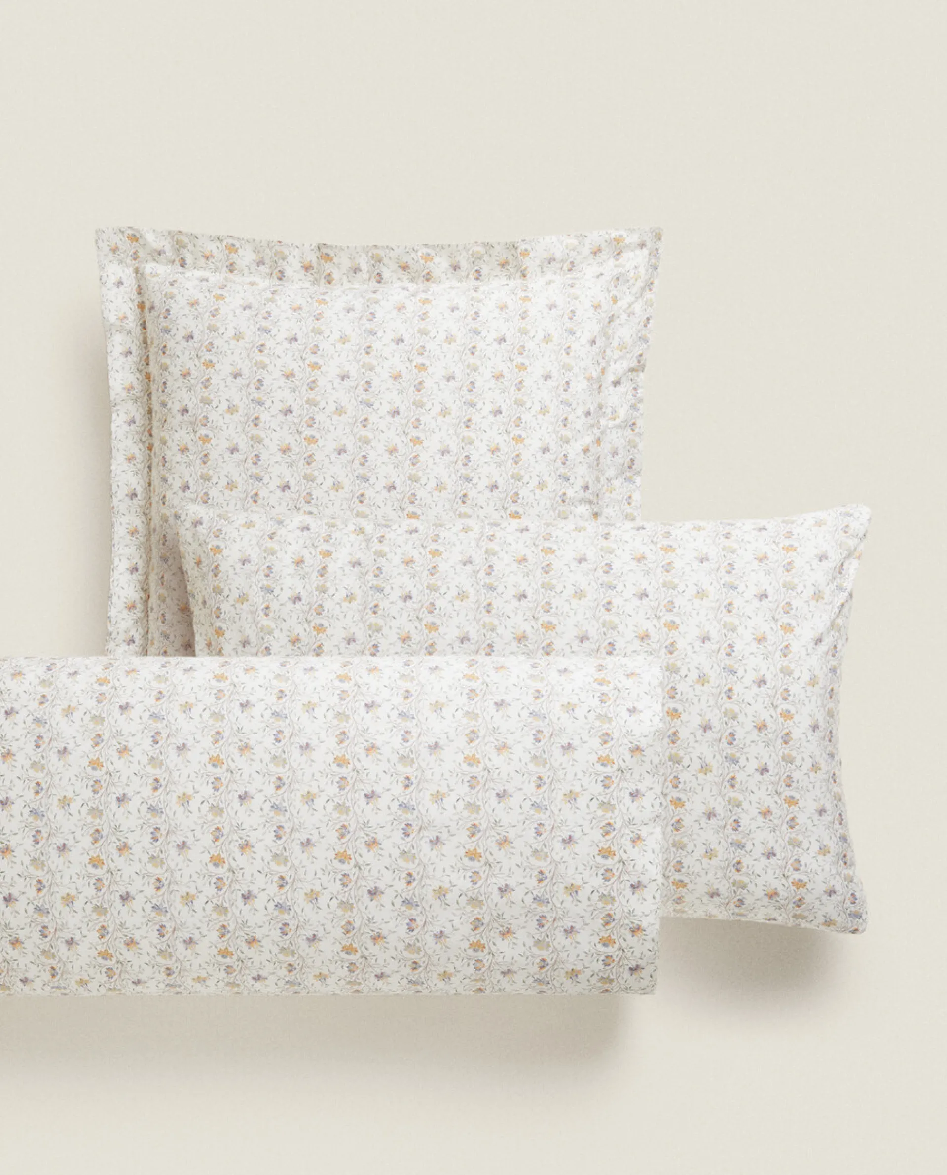 Pillowcases*ZARA Home Mini Floral Print Pillowcase Oyster White