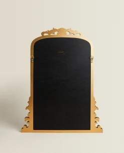 Mirrors*ZARA Home Mirror With Wood Golden