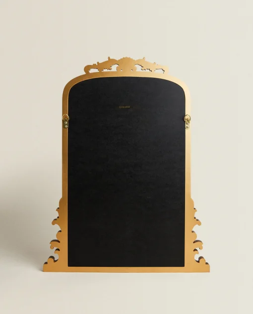 Mirrors*ZARA Home Mirror With Wood Golden