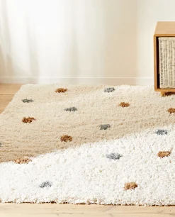 Rugs*ZARA Home Multicolored Dotted Rug Cream