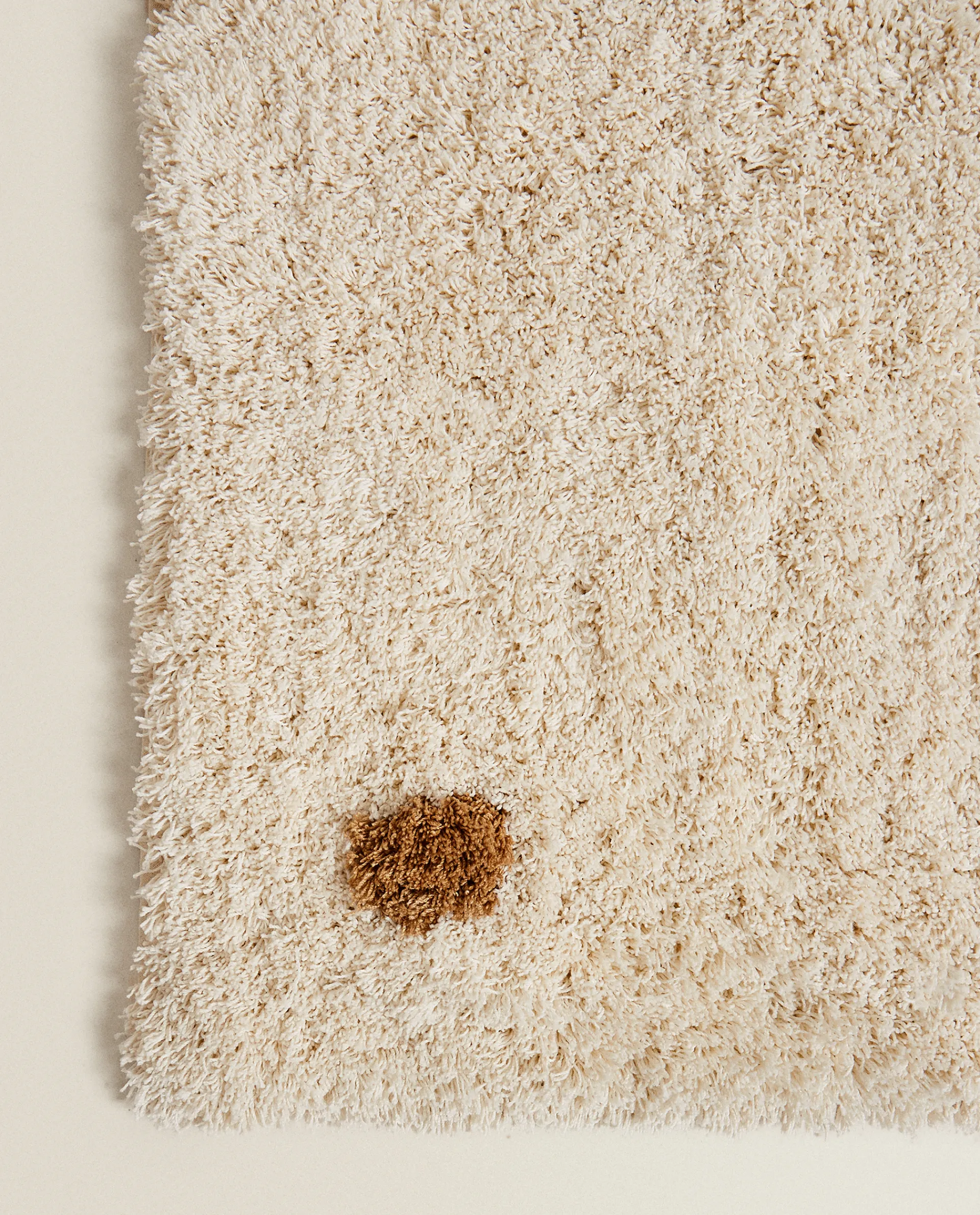 Rugs*ZARA Home Multicolored Dotted Rug Cream