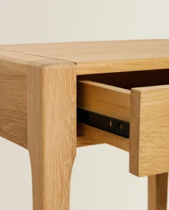 Bedside/Occasional Tables*ZARA Home Oak Bedside Table With Drawer Natural Colour