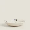 Soup Plates*ZARA Home Painted Flower Soup Plate Beige