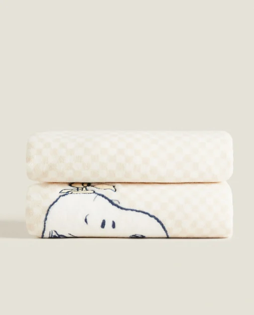 Blankets*ZARA Home Peanuts™ Faux Shearling Blanket Multicolored