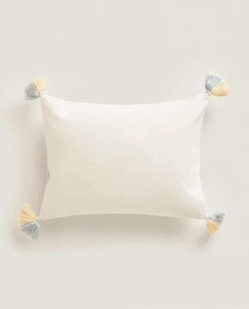 Throw Pillows*ZARA Home Peanuts™ Throw Pillow Cover With Tassels Multicolored