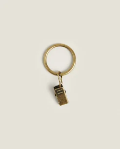 Curtains*ZARA Home Peg Curtain Rings (Pack Of 20) Golden