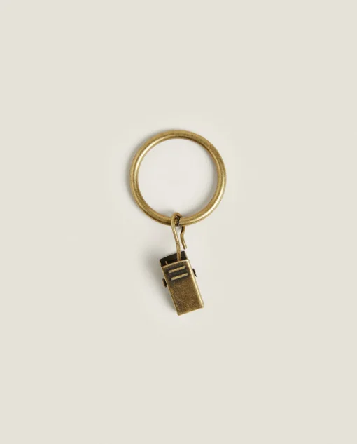 Curtains*ZARA Home Peg Curtain Rings (Pack Of 20) Golden