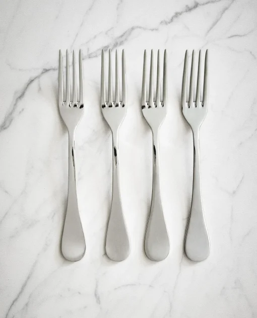 Cutlery*ZARA Home 4-Piece Classic Fork Box Steel Grey