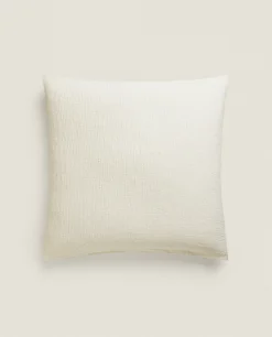 Pillowcases*ZARA Home Pillowcase With Bedspread Quilt Effect Cream