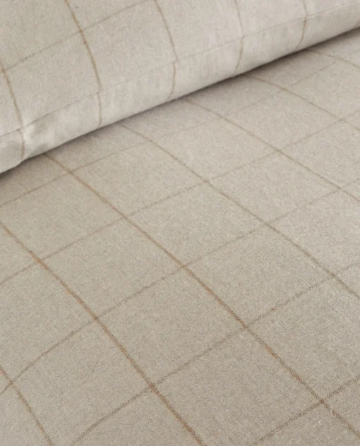 Fitted Sheets*ZARA Home Plaid Flannel Fitted Sheet Sand