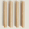 Candles*ZARA Home Plain Candle (Pack Of 4) Orange