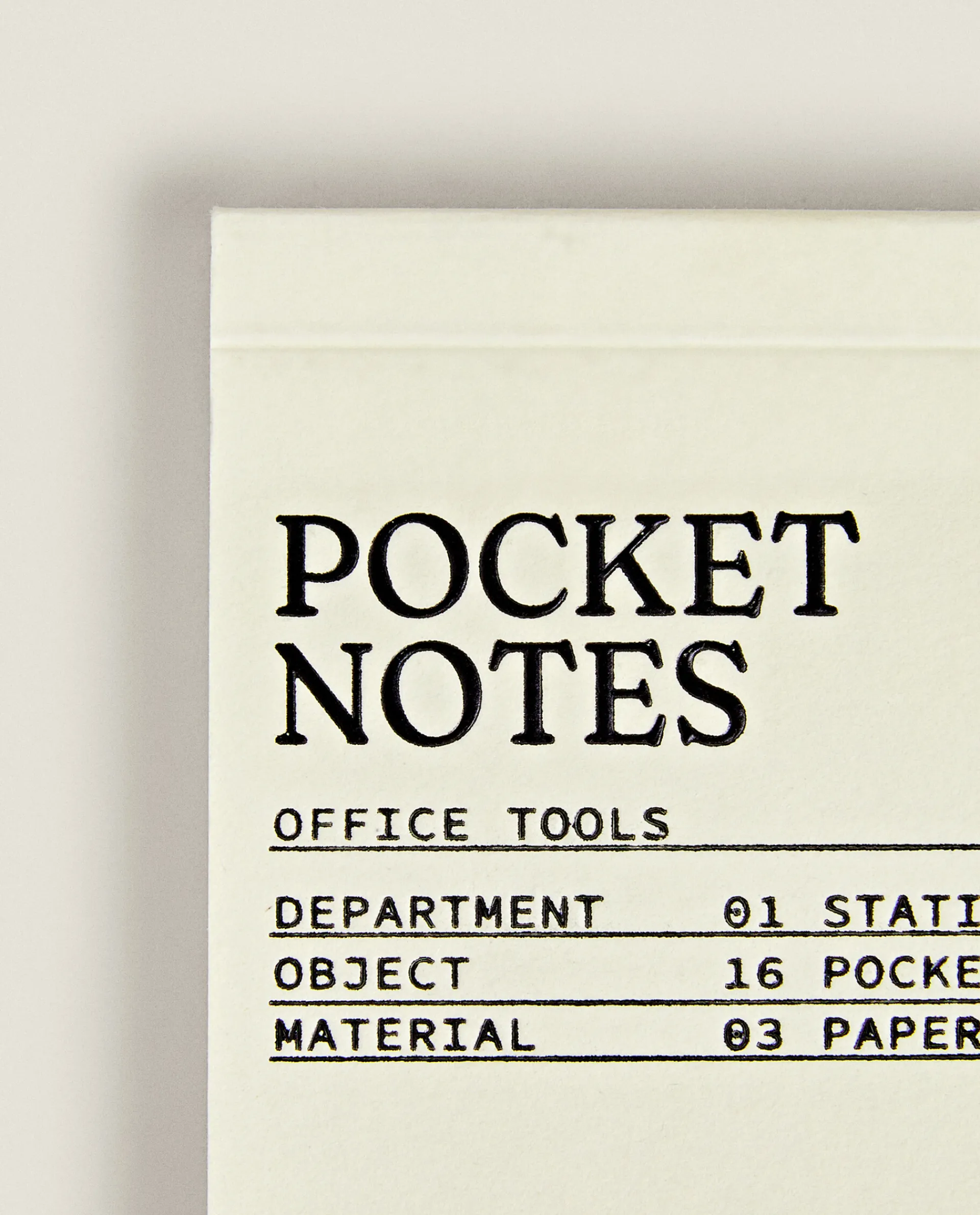 Stationery*ZARA Home Pocket Notepad Cream