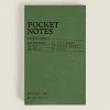 Stationery*ZARA Home Pocket Notepad Green