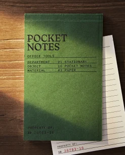 Stationery*ZARA Home Pocket Notepad Green