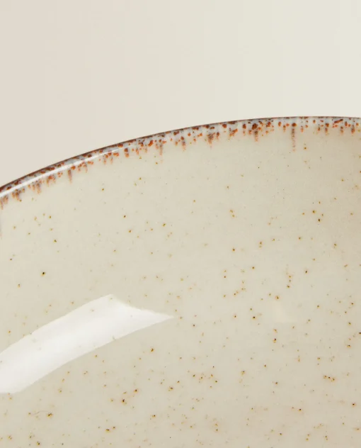 Bowls*ZARA Home Porcelain Bowl With Antique Finish Rim Ecru