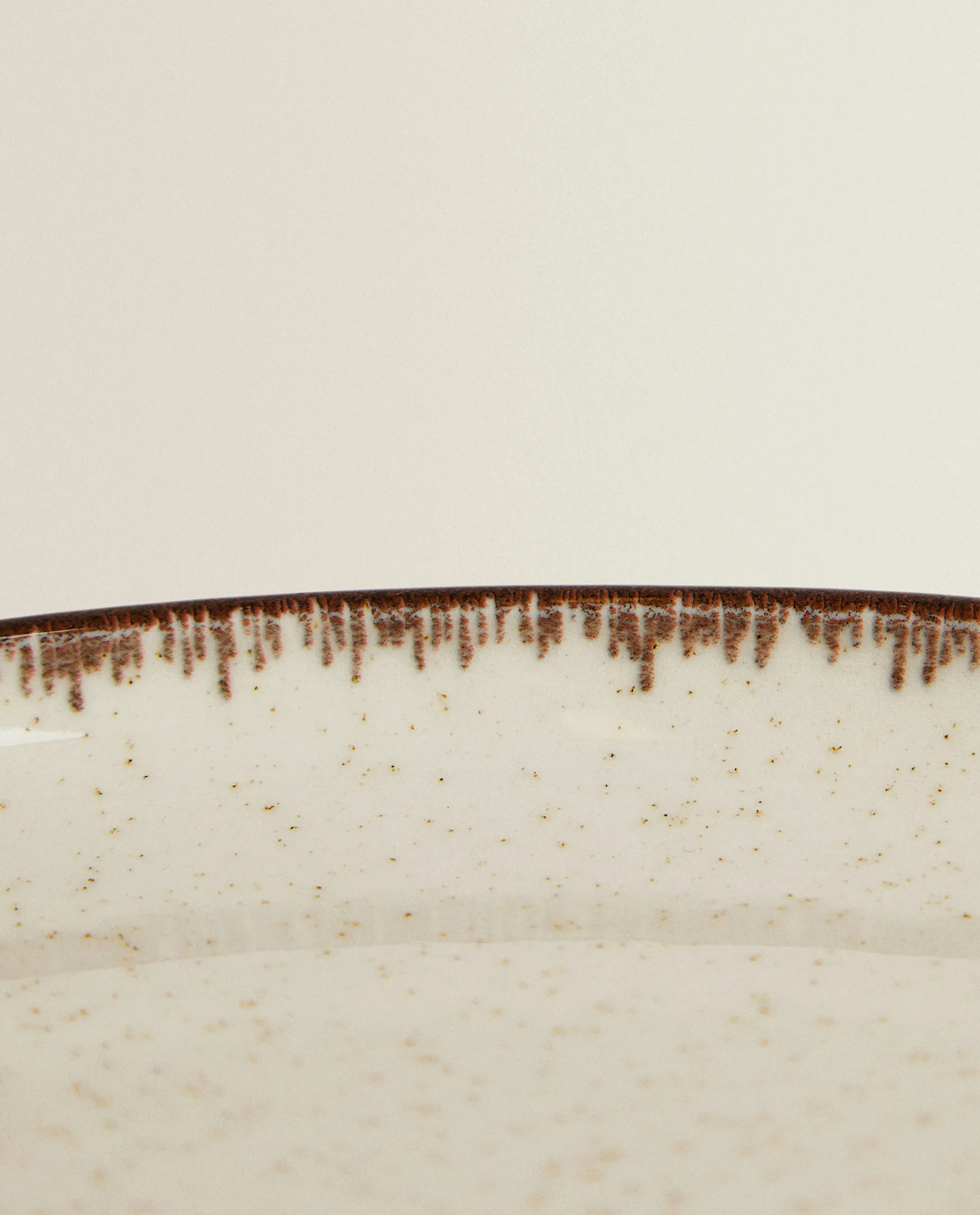 Dinner Plates*ZARA Home Porcelain Dinner Plate With Antique Finish Rim Ecru