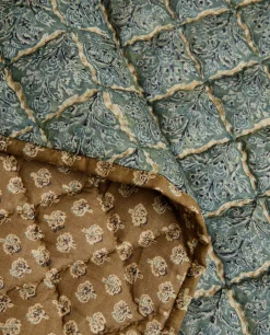 Blankets*ZARA Home Printed Quilted Blanket Green