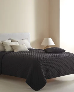 Quilts*ZARA Home Quilted Quilt With Dots Black
