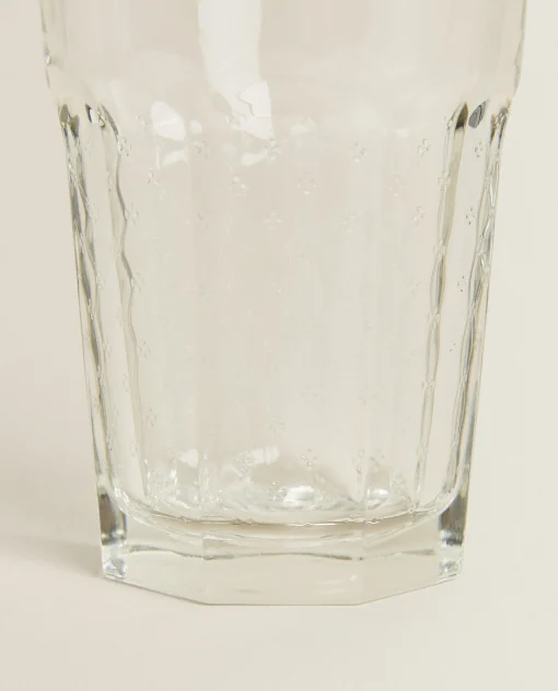 Tumblers*ZARA Home Raised Design Glass Tumbler Transparent