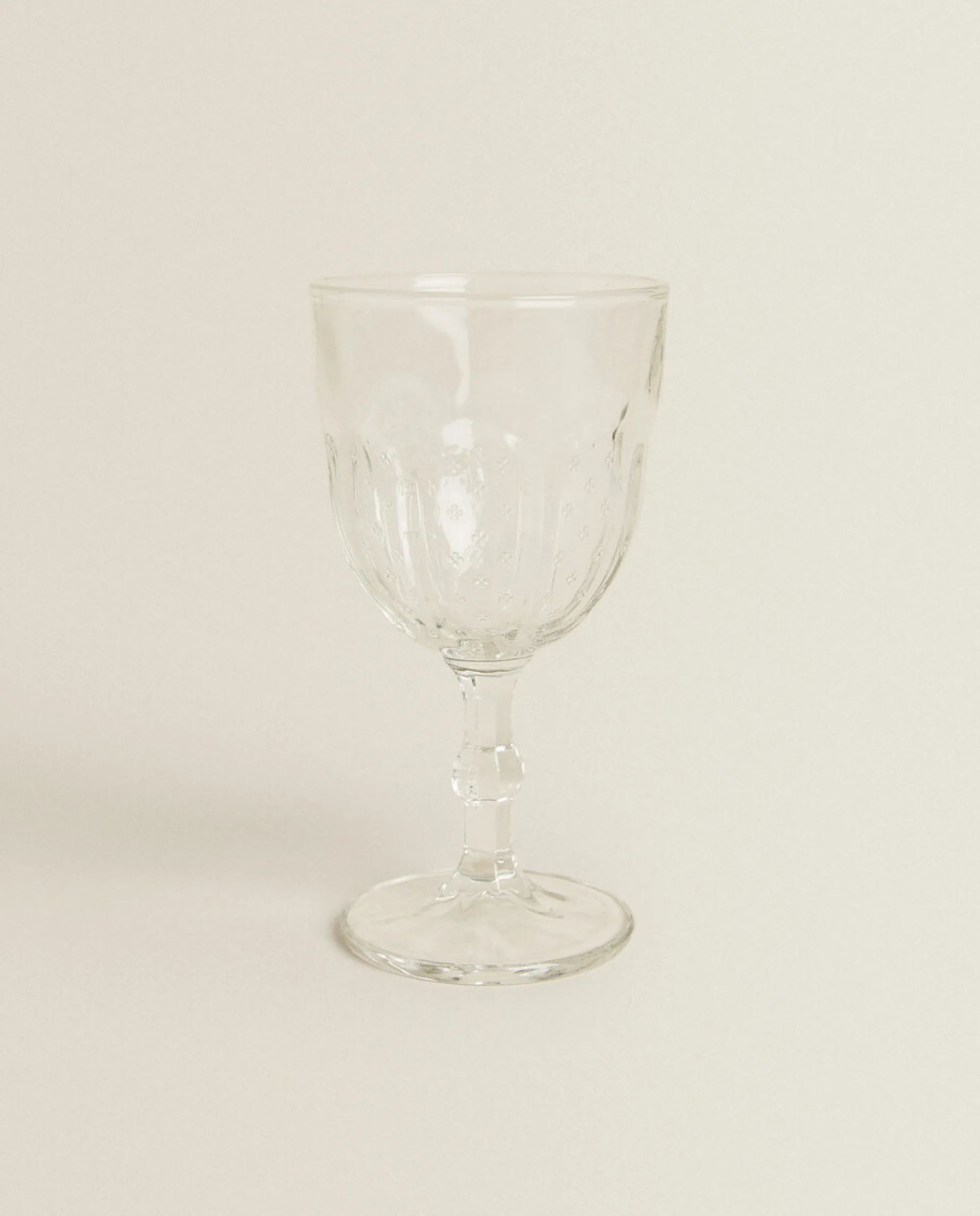 Glasses And Flutes*ZARA Home Raised Design Wine Glass Transparent