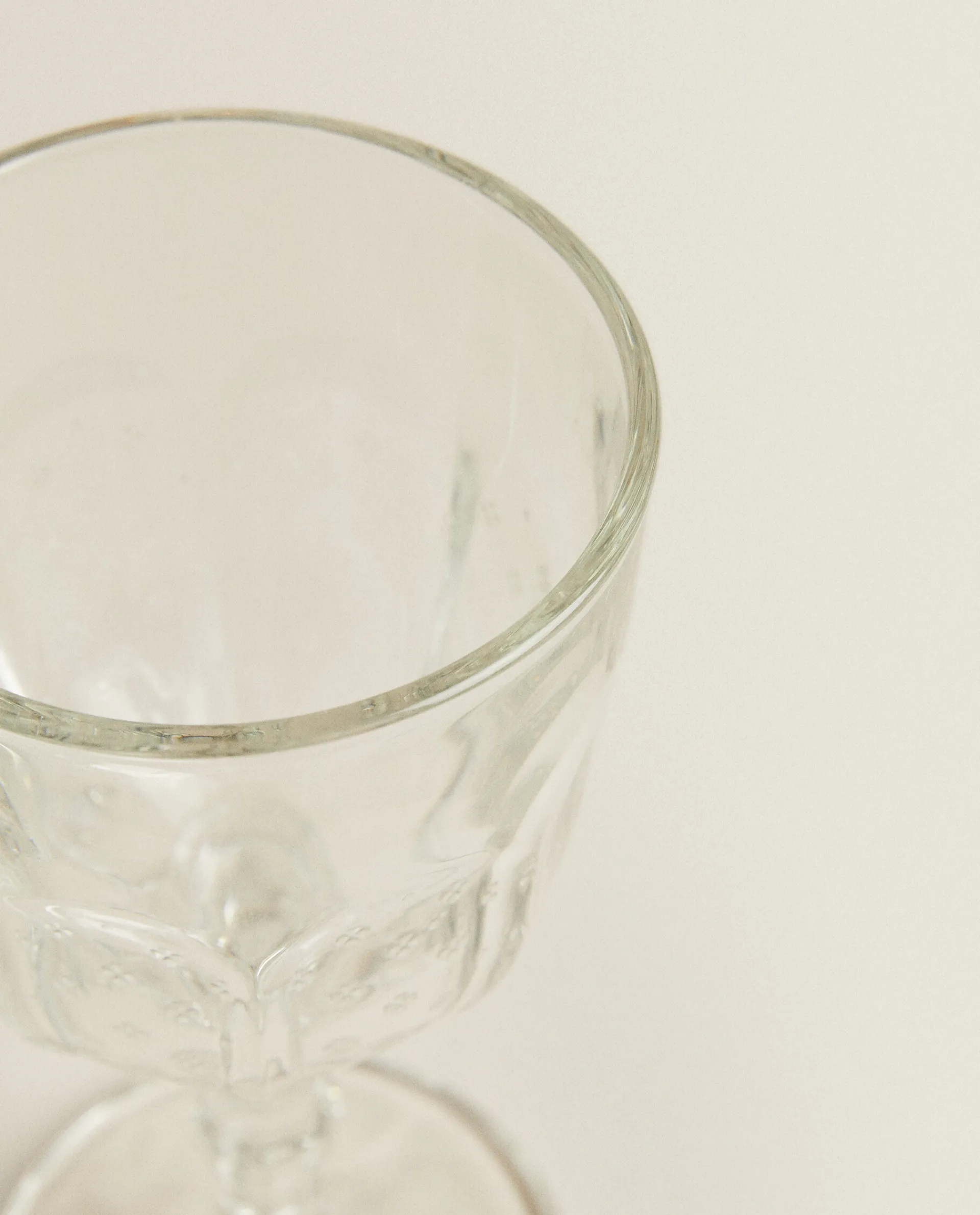 Glasses And Flutes*ZARA Home Raised Design Wine Glass Transparent