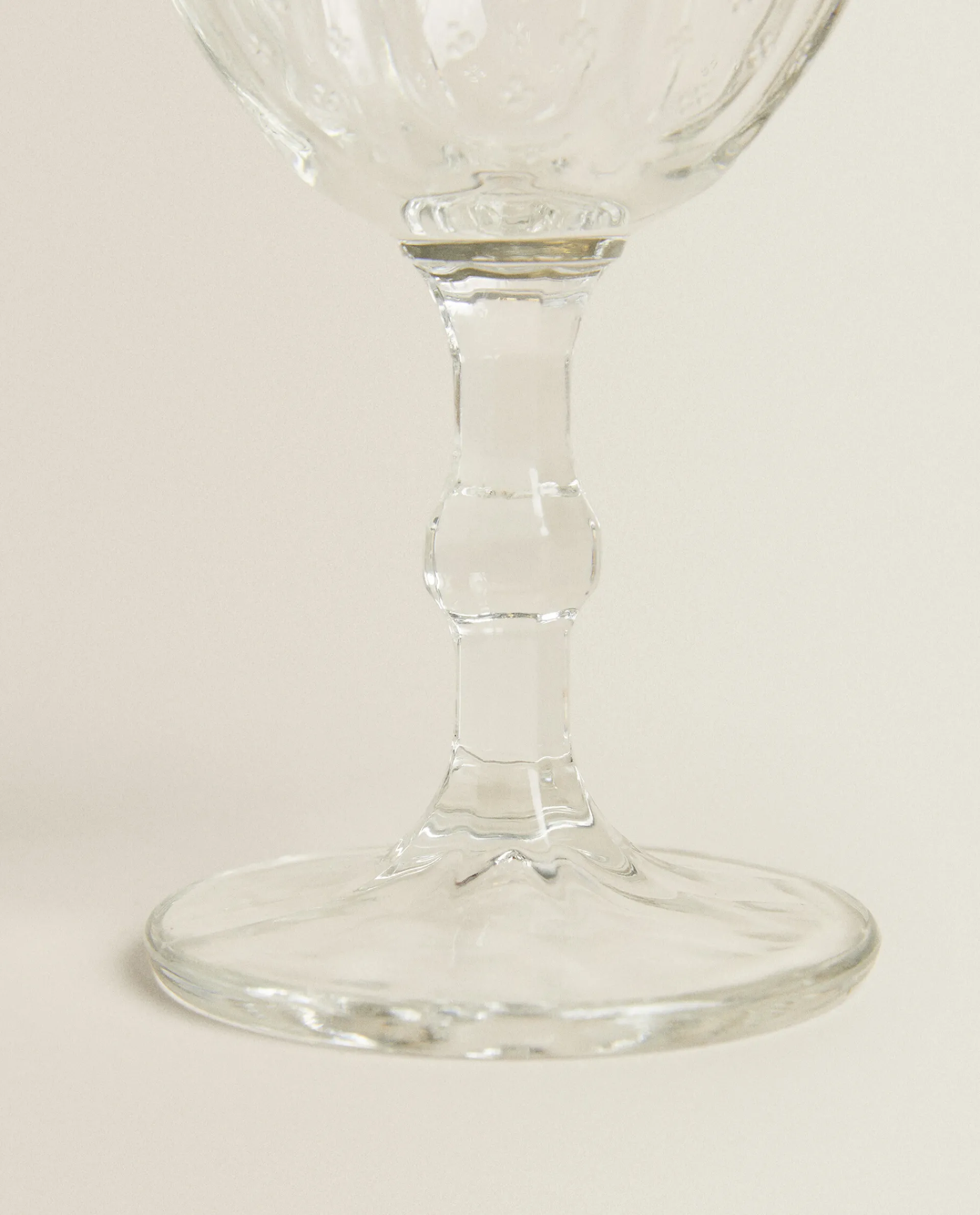 Glasses And Flutes*ZARA Home Raised Design Wine Glass Transparent
