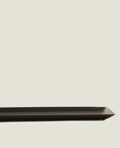 Trays And Small Change Holders*ZARA Home Rectangular Metal Tray Black