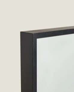 Mirrors*ZARA Home Rectangular Metal Wall Mirror Black