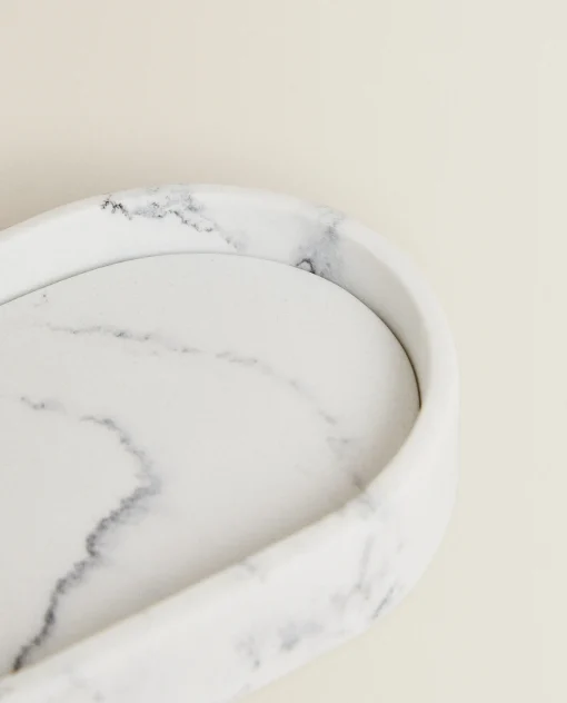 Soap Dishes*ZARA Home Resin Soap Dish Grey