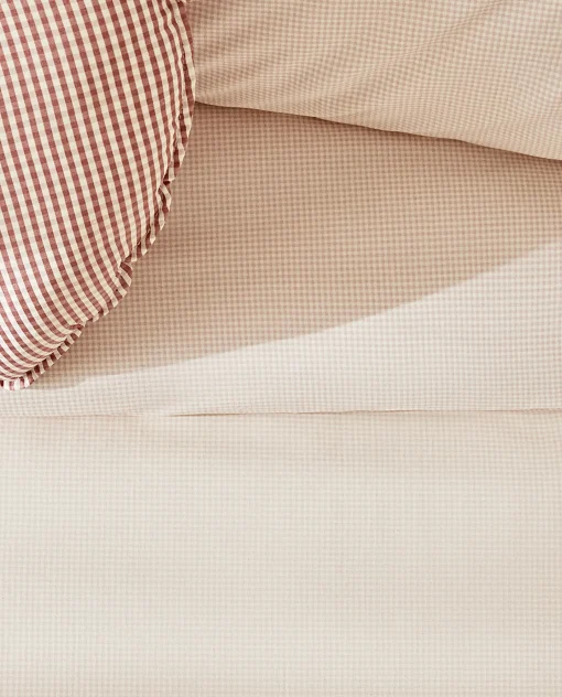 Duvet Covers*ZARA Home Reversible Gingham Duvet Cover Pink