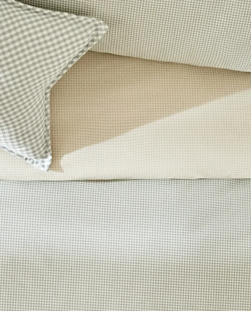 Duvet Covers*ZARA Home Reversible Gingham Duvet Cover Blue