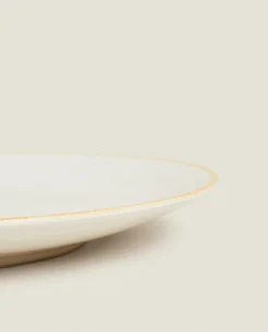 Dinner Plates*ZARA Home Rim Detail Dinner Plate Mustard Yellow