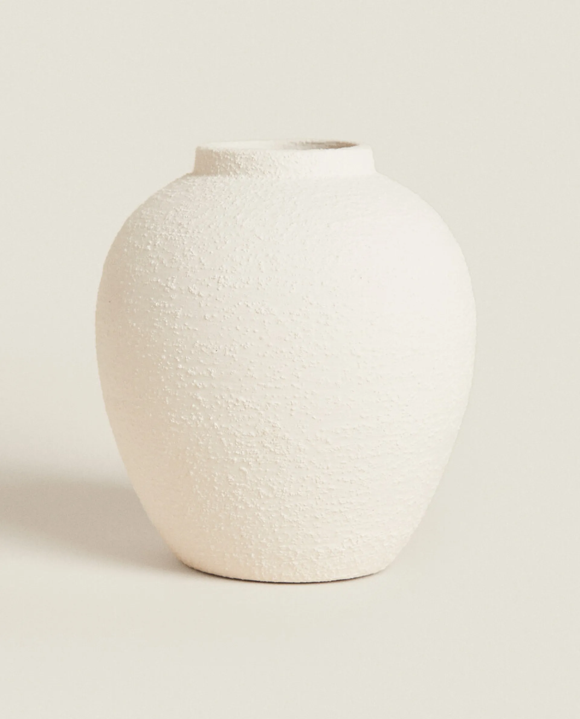 Vases*ZARA Home Rough Earthenware Vase White