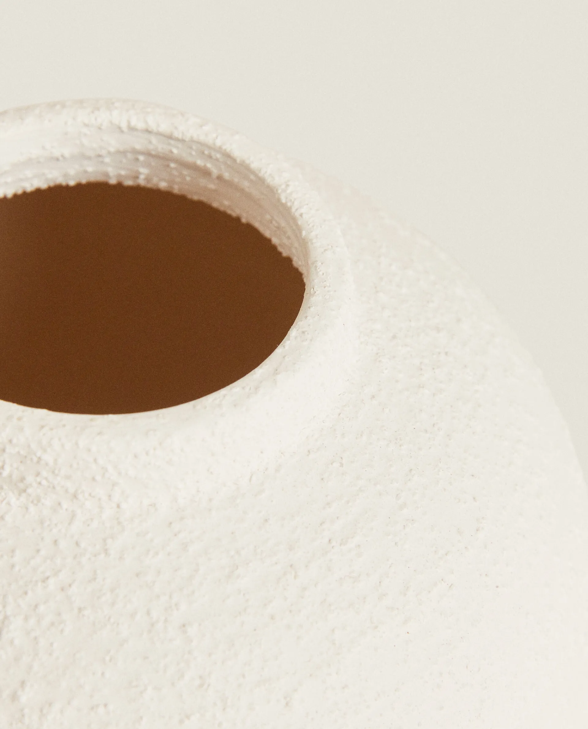 Vases*ZARA Home Rough Earthenware Vase White