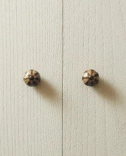 Door Knobs*ZARA Home Round Ceramic Door Knob (Pack Of 2) Green