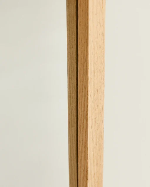 Mirrors*ZARA Home Round Full-Length Mirror With Frame Natural Colour