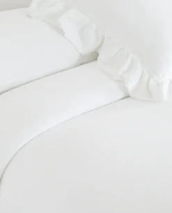 Bedspreads*ZARA Home Ruffle Trim Bedspread White