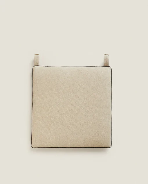 Chairs & Cushions*ZARA Home Seat Cushion With Piping Natural Colour